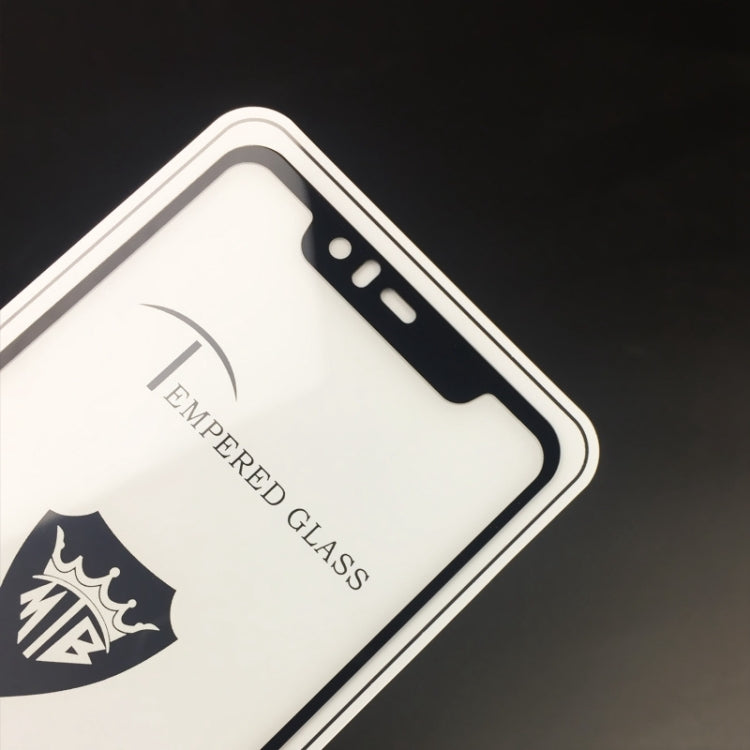 25 PCS MIETUBL Full Screen Full Glue Anti-fingerprint Tempered Glass Film for Nokia  5.1 Plus / X5 (Black)