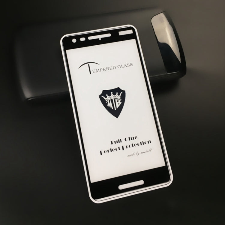 25 PCS MIETUBL Full Screen Full Glue Anti-fingerprint Tempered Glass Film for Nokia 2.1 (Black)