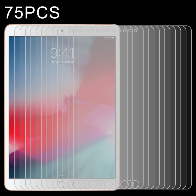 75 PCS 0.4mm 9H Surface Hardness Explosion-proof Tempered Glass Film for iPad 5/6/7ï¼ŒiPad Air 1/2  9.7 inch