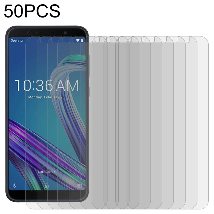 50 PCS 0.26mm 9H 2.5D Tempered Glass Film for Asus ZenFone Max (M1) ZB555KL