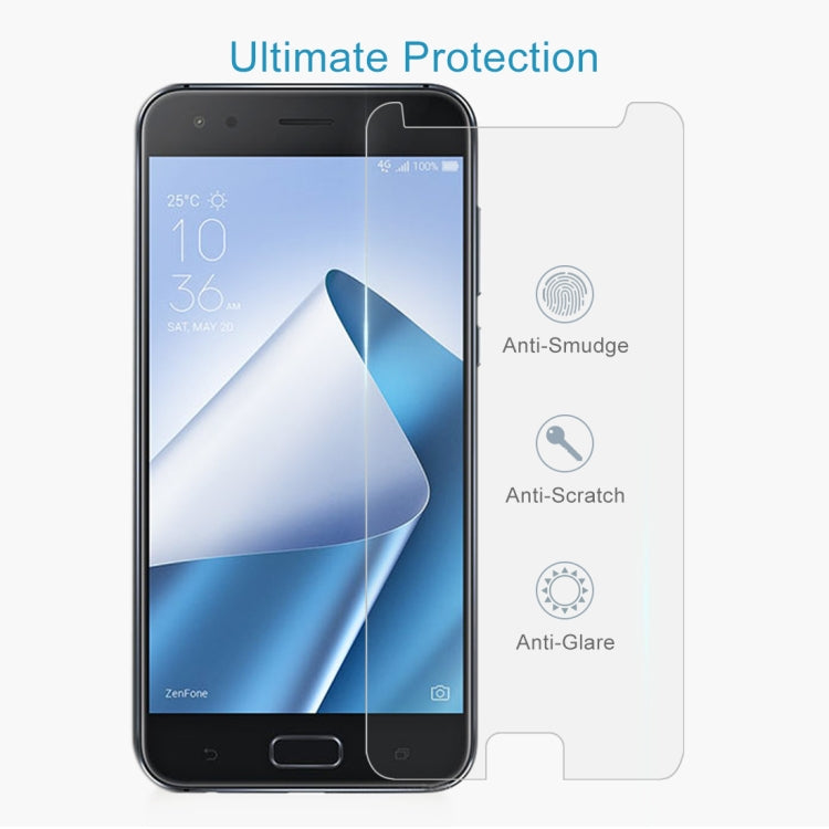 10 PCS 0.26mm 9H 2.5D Tempered Glass Film for Asus ZenFone 4 ZE554KL