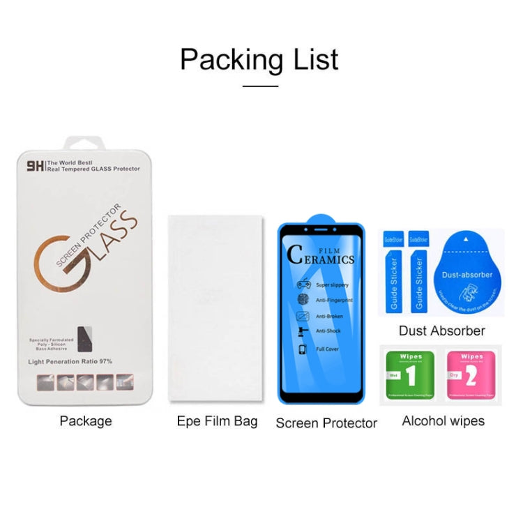 2.5D Full Glue Full Cover Ceramics Film for Galaxy J6 (2018) / A6 (2018)