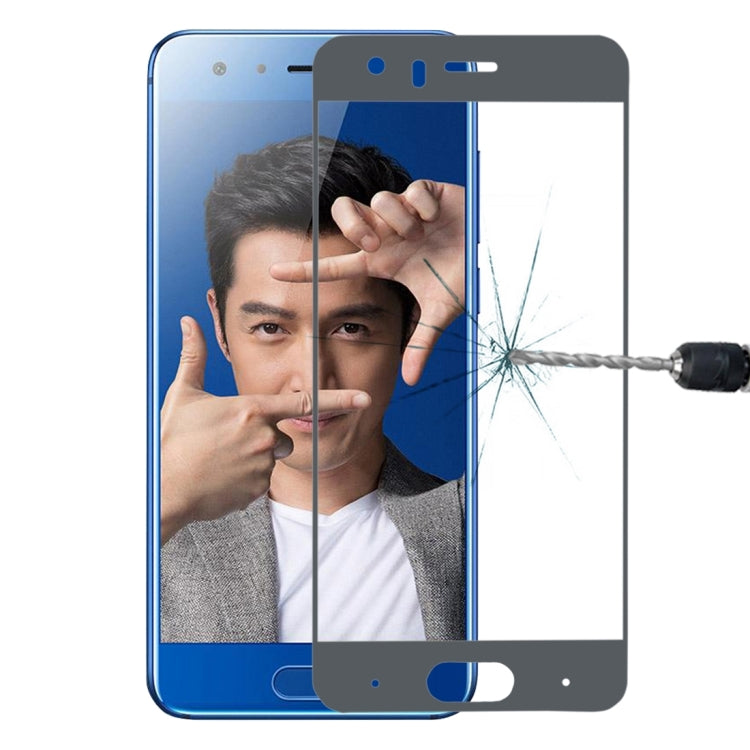 For Huawei  Honor 9 0.26mm 9H Surface Hardness 2.5D Explosion-proof Silk-screen Tempered Glass Full Screen Film