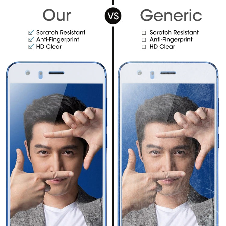 For Huawei  Honor 9 0.26mm 9H Surface Hardness 2.5D Explosion-proof Silk-screen Tempered Glass Full Screen Film