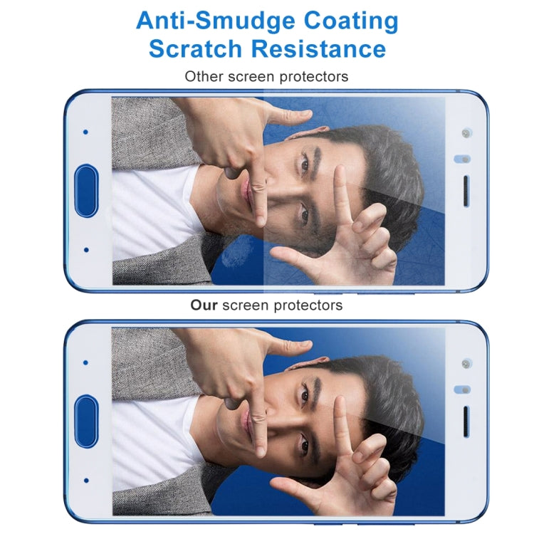 For Huawei  Honor 9 0.26mm 9H Surface Hardness 2.5D Explosion-proof Silk-screen Tempered Glass Full Screen Film
