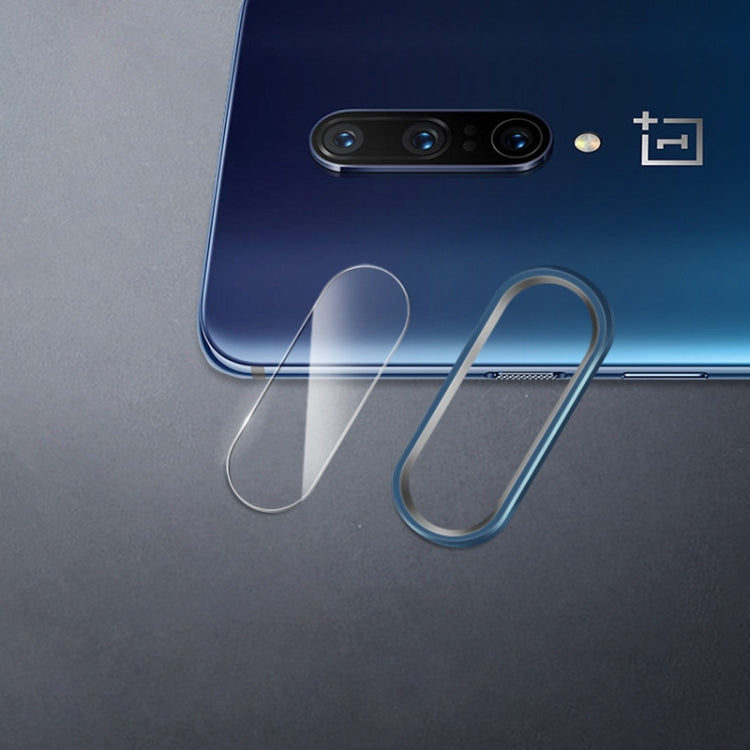 Scratchproof Mobile Phone Metal Rear Camera Lens Ring + Rear Camera Lens Protective Film Set for OnePlus 7 Pro
