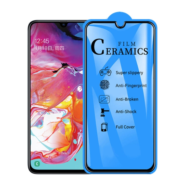 25 PCS 2.5D Full Glue Full Cover Ceramics Film for Galaxy A70