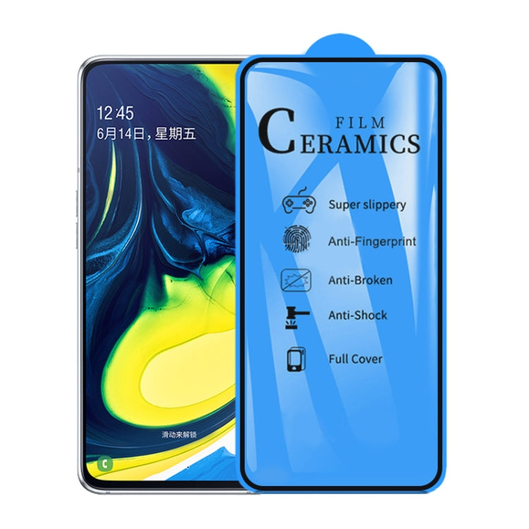 25 PCS 2.5D Full Glue Full Cover Ceramics Film for Samsung Galaxy A80 / A90 / X652