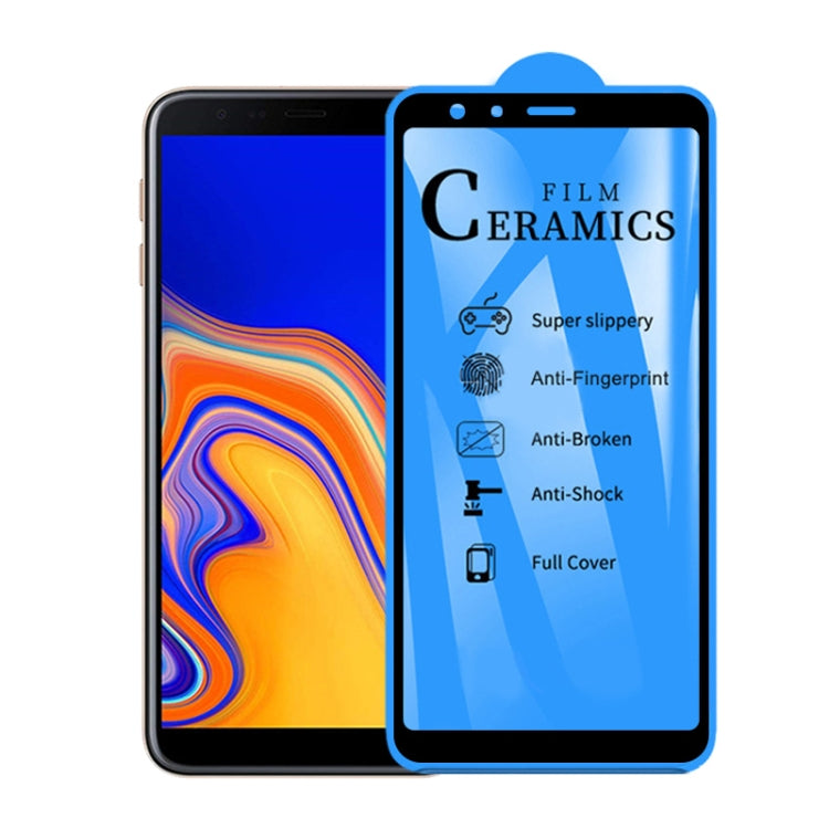 25 PCS 2.5D Full Glue Full Cover Ceramics Film for Galaxy J4 Plus / J6 Plus