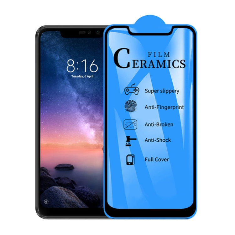 2.5D Full Glue Full Cover Ceramics Film for Xiaomi Redmi Note6 Pro