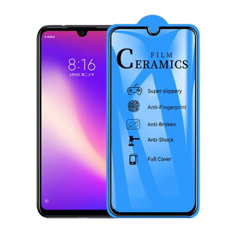 25 PCS 2.5D Full Glue Full Cover Ceramics Film for Xiaomi Redmi 7 / Y3