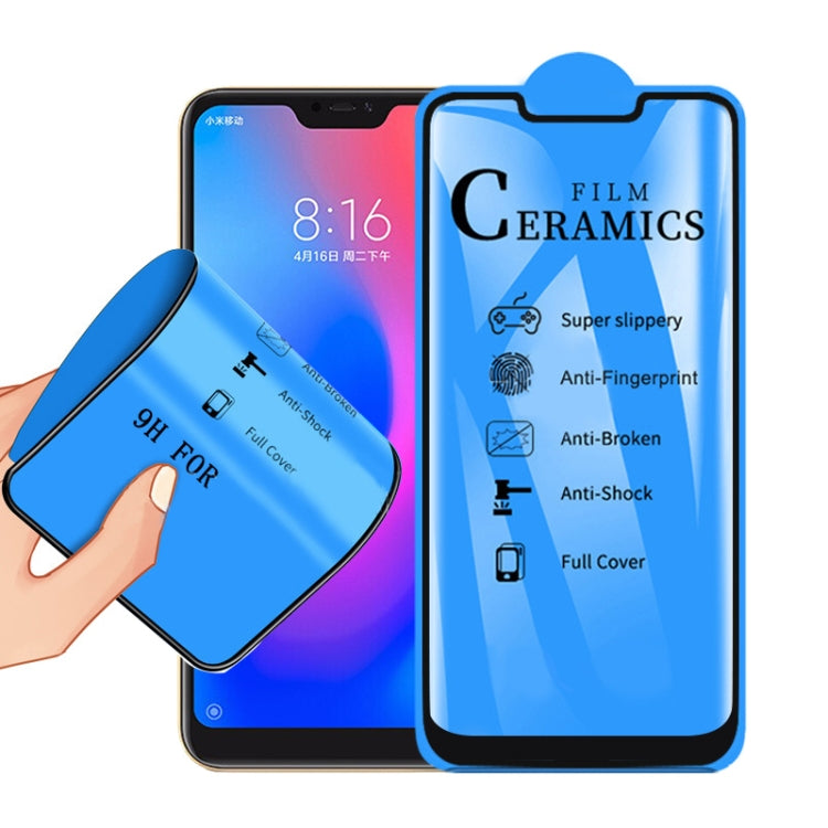 2.5D Full Glue Full Cover Ceramics Film for Xiaomi Redmi 6 Pro / Mi A2 Lite