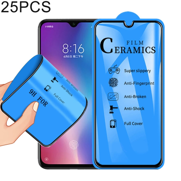 25 PCS 2.5D Full Glue Full Cover Ceramics Film for Xiaomi Mi 9 SE