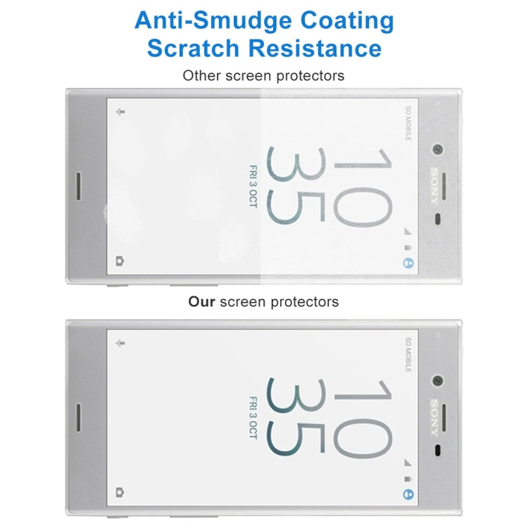 For Sony Xperia XZs 0.3mm 9H Surface Hardness 3D Cold Carved Full Screen Tempered Glass Screen Protector