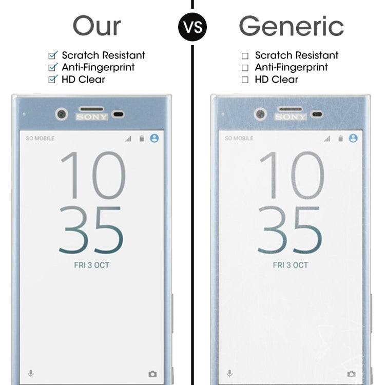 For Sony Xperia XZs 0.3mm 9H Surface Hardness 3D Cold Carved Full Screen Tempered Glass Screen Protector