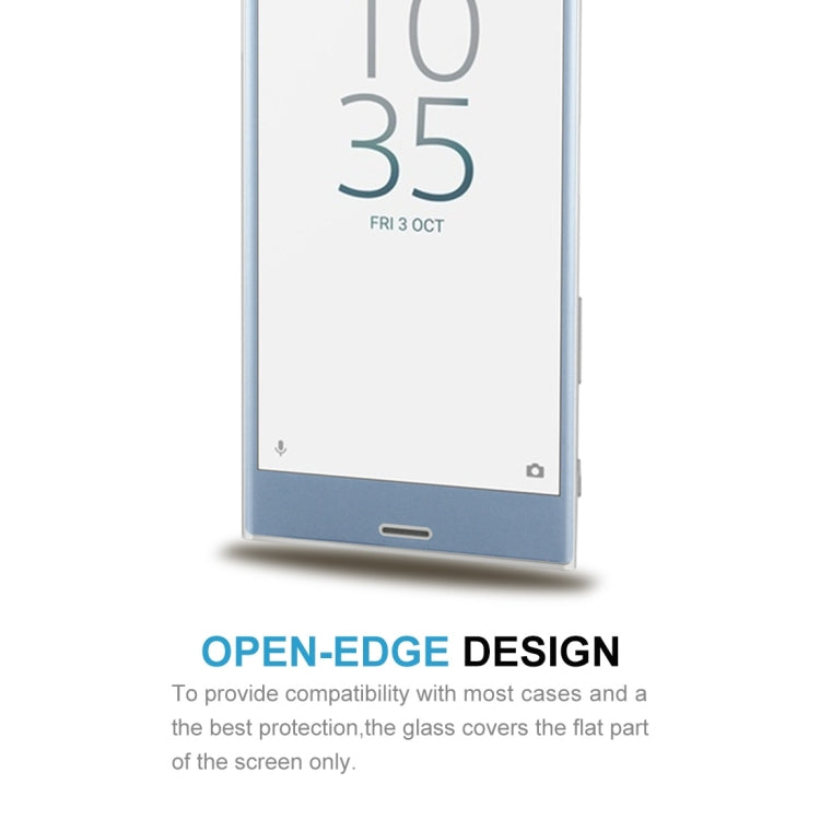 For Sony Xperia XZs 0.3mm 9H Surface Hardness 3D Cold Carved Full Screen Tempered Glass Screen Protector