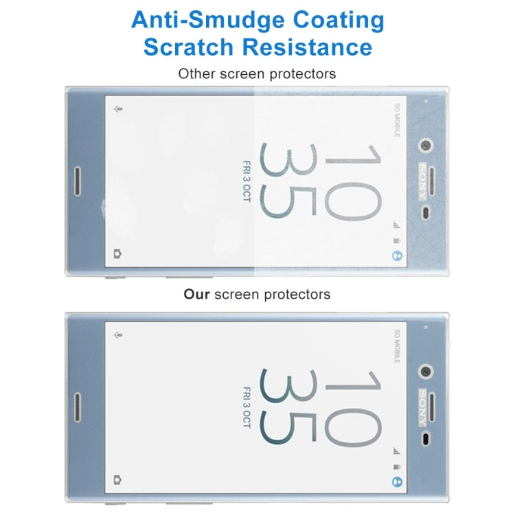 For Sony Xperia XZs 0.3mm 9H Surface Hardness 3D Cold Carved Full Screen Tempered Glass Screen Protector