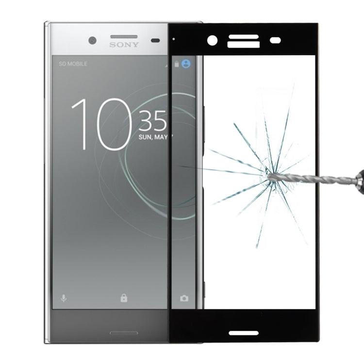 For Sony Xperia XZ Premium 0.3mm 9H Surface Hardness 3D Cold Carved Full Screen Tempered Glass Screen Protector
