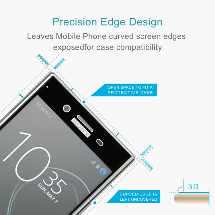 For Sony Xperia XZ Premium 0.3mm 9H Surface Hardness 3D Cold Carved Full Screen Tempered Glass Screen Protector