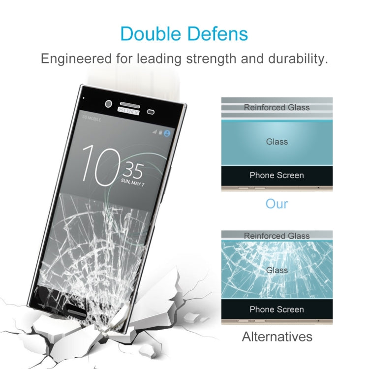 For Sony Xperia XZ Premium 0.3mm 9H Surface Hardness 3D Cold Carved Full Screen Tempered Glass Screen Protector