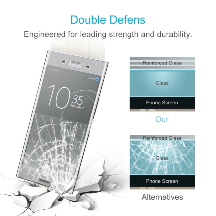 For Sony Xperia XZ Premium 0.3mm 9H Surface Hardness 3D Cold Carved Full Screen Tempered Glass Screen Protector