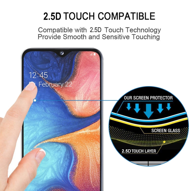 25 PCS Full Glue Full Cover Screen Protector Tempered Glass film for Galaxy A7 (2018)