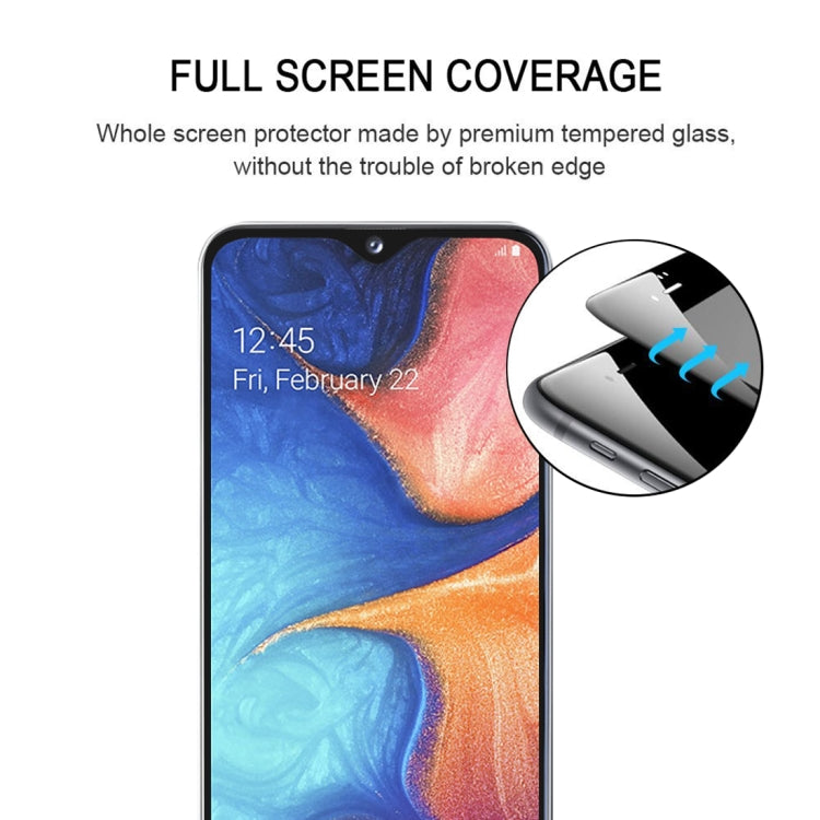 Full Glue Full Cover Screen Protector Tempered Glass film for Galaxy A20e