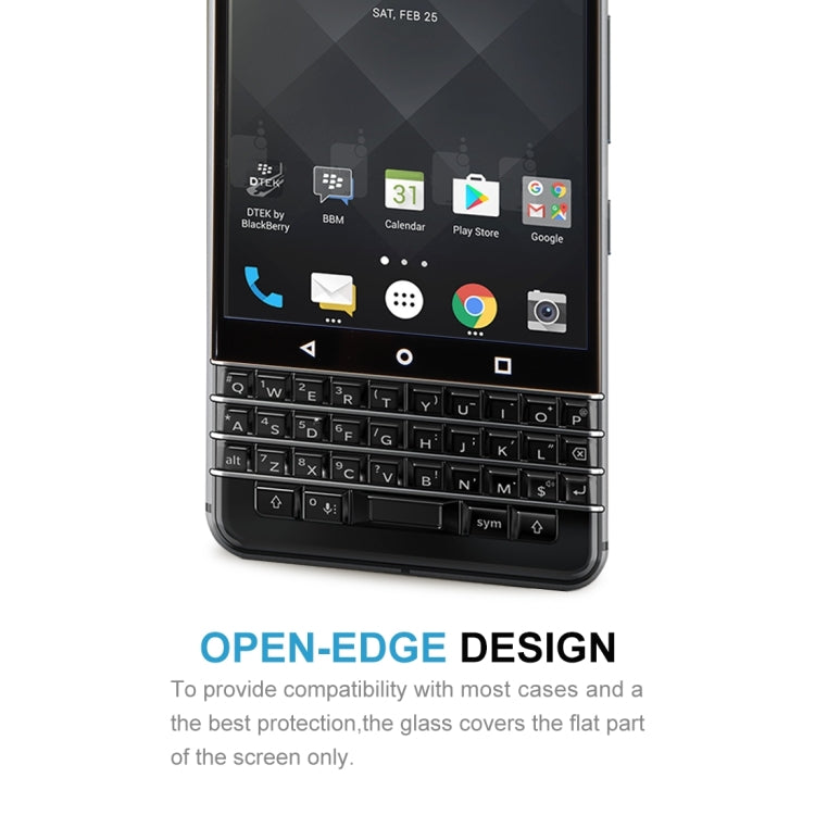0.3mm 9H Surface Hardness 3D Explosion-proof Full Screen Tempered Glass Film for BlackBerry Keyone(Black)