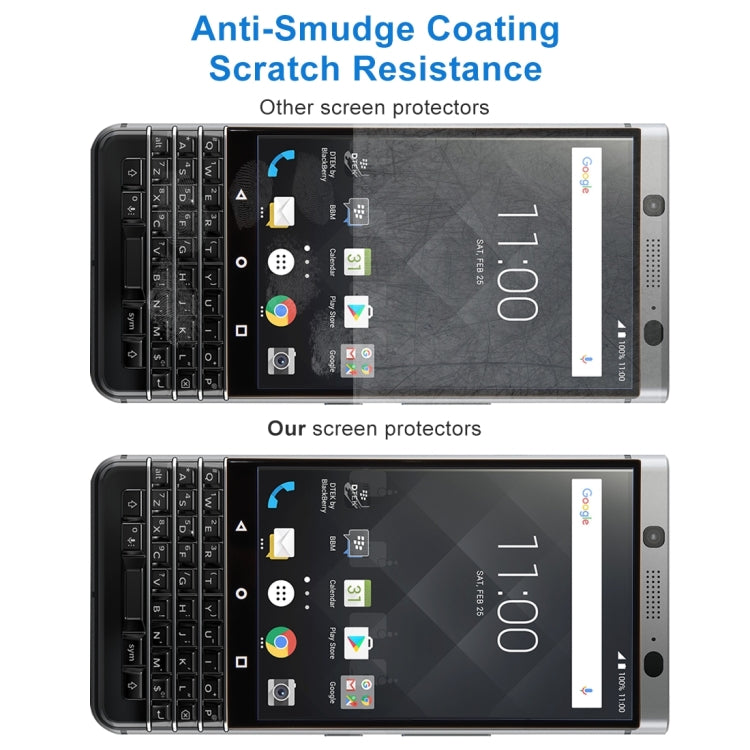 0.3mm 9H Surface Hardness 3D Explosion-proof Full Screen Tempered Glass Film for BlackBerry Keyone(Black)