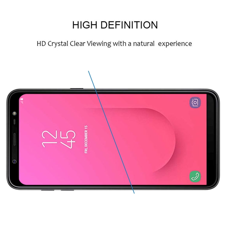 25 PCS Full Glue Full Cover Screen Protector Tempered Glass film for Galaxy J8 (2018)