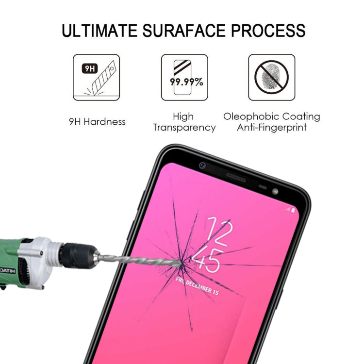 25 PCS Full Glue Full Cover Screen Protector Tempered Glass film for Galaxy J8 (2018)