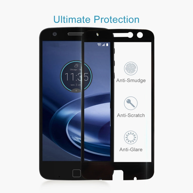 For Motorola Moto Z 0.26mm 9H Surface Hardness 2.5D Full Screen Tempered Glass Screen Protector(Black)
