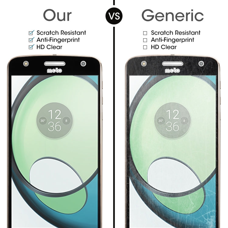 For Motorola Moto Z Play 0.26mm 9H Surface Hardness 2.5D Full Screen Tempered Glass Screen Protector(Black)