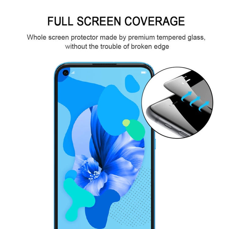 Full Glue Full Cover Screen Protector Tempered Glass film for Huawei Nova 5i
