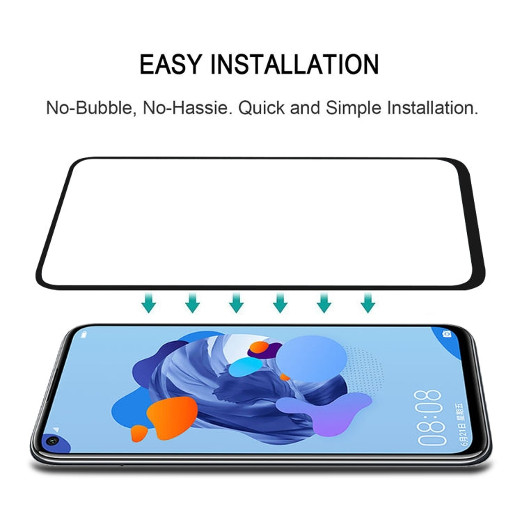 Full Glue Full Cover Screen Protector Tempered Glass film for Huawei Nova 5i