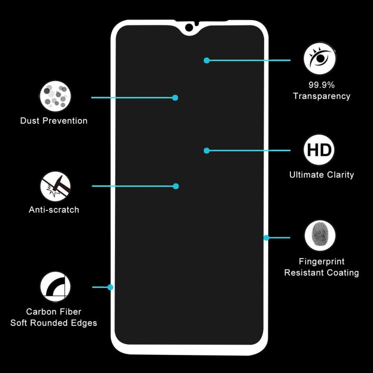 Ultra Thin 9H 3D HD Anti-burst Full Screen Carbon Fiber Tempered Glass Film for OPPO R15x & K1