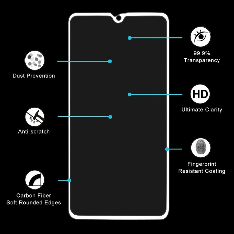 Ultra Thin 9H 3D HD Anti-burst Full Screen Carbon Fiber Tempered Glass Film for Huawei Mate 20