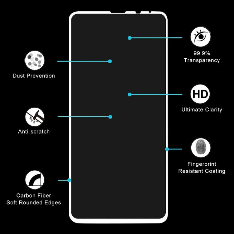 Ultra Thin 9H 3D HD Anti-burst Full Screen Carbon Fiber Tempered Glass Film for Xiaomi Mi Mix 3