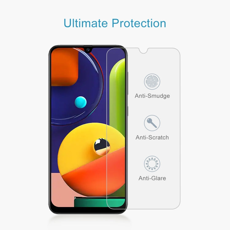 50 PCS 0.26mm 9H 2.5D Tempered Glass Film for Galaxy A50s