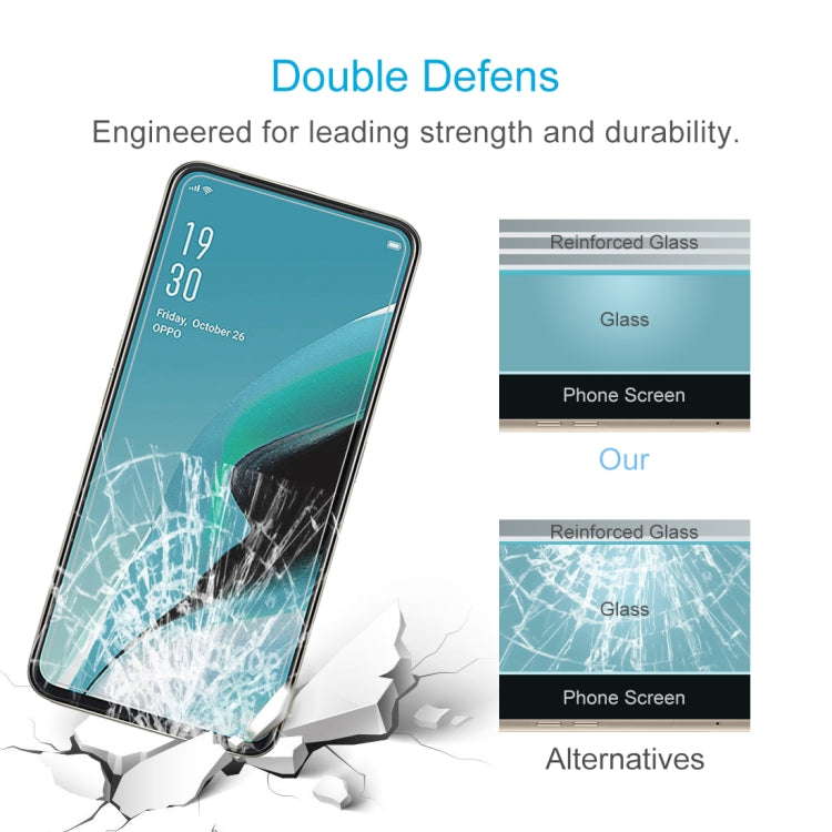 For OPPO Reno 2F 10 PCS 0.26mm 9H 2.5D Tempered Glass Film