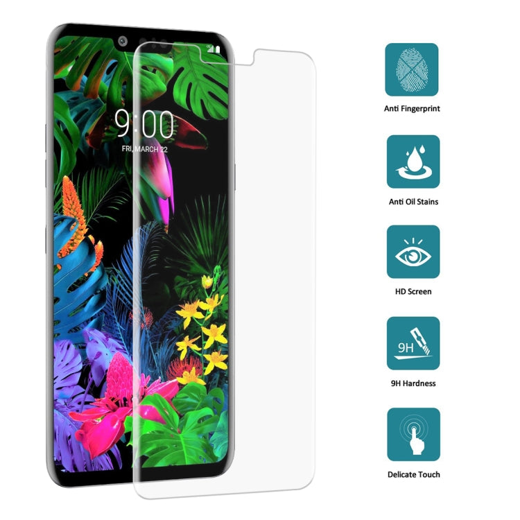9H 3D Transparent Full Screen Tempered Glass Film for LG G8 ThinQ(Transparent)