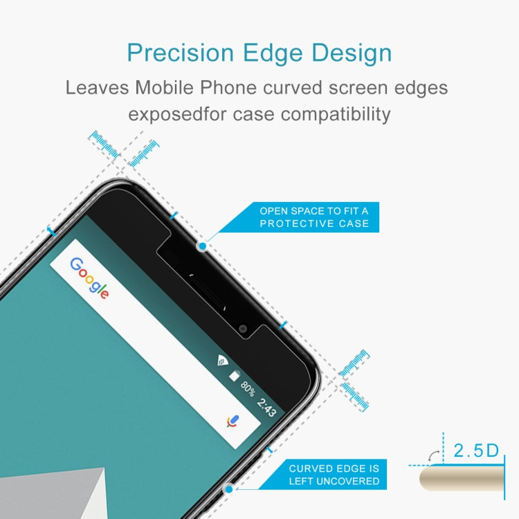 vernee for  M5 9H Surface Hardness 2.5D Arc Edge Full Screen Tempered Glass Film Screen Protector