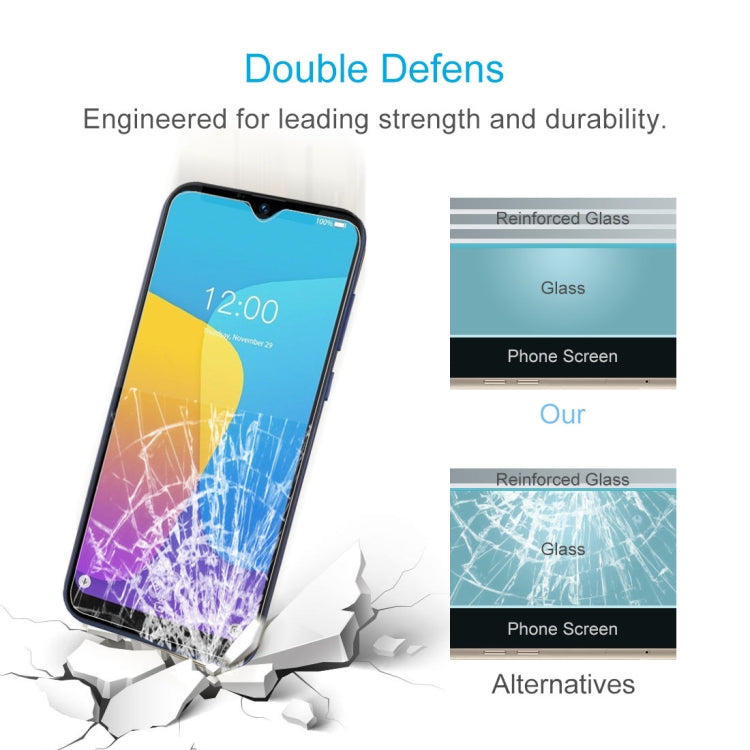 For Doogee X90 50 PCS 0.26mm 9H 2.5D Tempered Glass Film