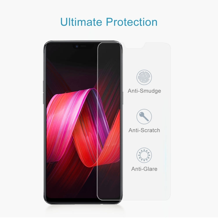 2 PCS 9H 2.5D Tempered Glass Film for OPPO R15 / R15 Pro