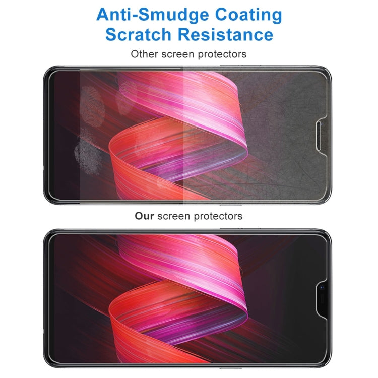 100 PCS 9H 2.5D Tempered Glass Film for OPPO R15 / R15 Pro