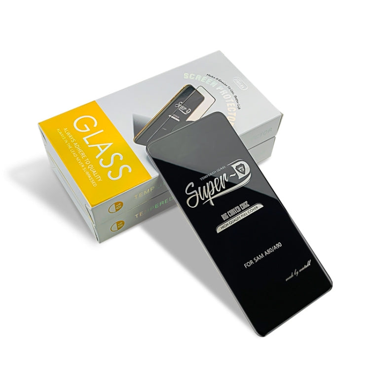 25 PCS MIETUBL For Galaxy A90 / A80 Fingerprint Proof Full Screen Tempered Glass Film