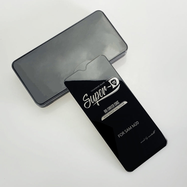 25 PCS MIETUBL For Galaxy M20 Fingerprint Proof Full Screen Tempered Glass Film