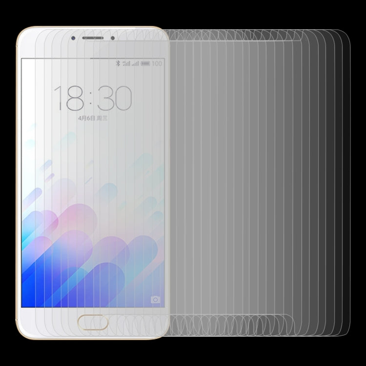 50 PCS for Meizu M3 Note / Meilan Note 3 0.26mm 9H Surface Hardness 2.5D Explosion-proof Tempered Glass Screen Film, No Retail Package