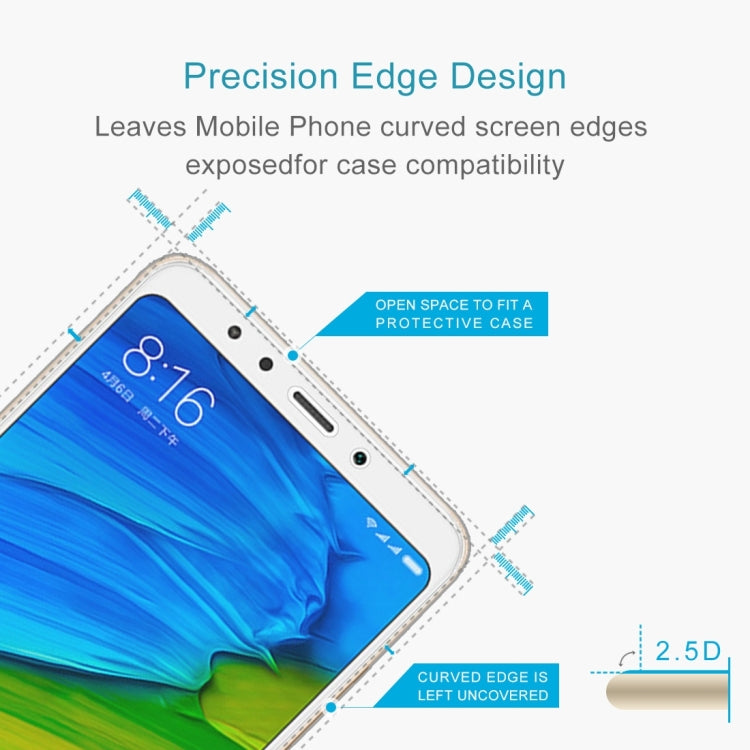 For Xiaomi Redmi 5 0.26mm 9H Surface Hardness 2.5D Explosion-proof Tempered Glass Screen Film