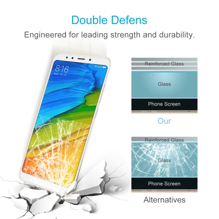 2 PCS for Xiaomi Redmi 5 0.26mm 9H Surface Hardness 2.5D Explosion-proof Tempered Glass Screen Film